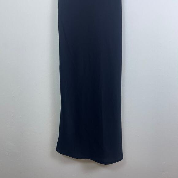 ABERCROMBIE & FITCH Women’s Black Cowl Neck Slip Maxi Dress size XSP - Picture 3 of 7